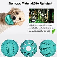 Idepet Pelota de juguete para perro, no tóxica, resistente a mordidas, pelota de juguete para mascotas, perros, cachorros, gatos, alimentador de comida para mascotas, masticar, limpieza de dientes, juego de pelotas de ejercicio, 2 unidades, azul y verde - BESTMASCOTA.COM