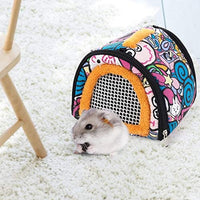 CROWNY - Bolsa transportadora para hámster (portátil, transpirable, con correa desmontable) - BESTMASCOTA.COM