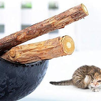 WoLover Cat Catnip Sticks Natural Matatabi Silvervine Sticks – Limpieza de dientes Molar Herramientas Gatito Gato Masticar Juguete Natural Catnip Ratón Gato Juguete - BESTMASCOTA.COM
