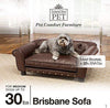 Enchanted Home Pet Brown Brisbane Tufted Pet Bed - BESTMASCOTA.COM