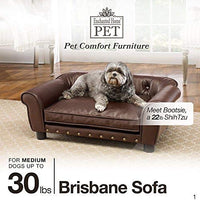 Enchanted Home Pet Brown Brisbane Tufted Pet Bed - BESTMASCOTA.COM