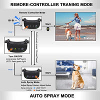 Zeonetak collar de corteza en spray para entrenamiento de perro, Citronella Control Stop ladrando collar para perros pequeño, mediano, grande, ajustable, recargable, impermeable, sin golpes y humanos - BESTMASCOTA.COM