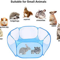 ADOGGYGO - Jaula de conejos para conejos, jaula de conejos con cubierta para animales pequeños, portátil, valla de ejercicio, carpa para mascotas para conejos, hámster, chinchillas, erizos, gatito reptil - BESTMASCOTA.COM