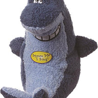 Multipet Deedle Dude Singing Shark Peluche para perro, 8 pulgadas, azul - BESTMASCOTA.COM