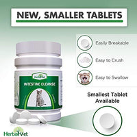 HerbalVet 10 Tablets Cat Intestinal Cleanse | Cat Dewormer Alternative | Cleansing Tablets for Cats, Promotes Intestinal Health | 4 Tablets, Works for Kittens | Helpful E-Book Included - BESTMASCOTA.COM