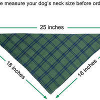 WanKoo Bandanas para perro, paquete de 5, reversible, a cuadros, para perros, bufanda, pañuelo lavable triángulo para perros pequeños, medianos y grandes - BESTMASCOTA.COM