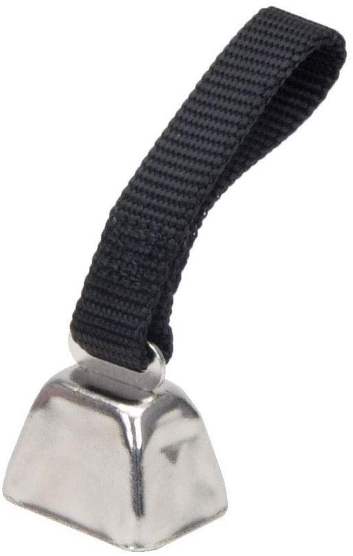 Coastal Pet - Campana de vaca niquelada con correa de nailon negro para rastrear perros en el campo - BESTMASCOTA.COM