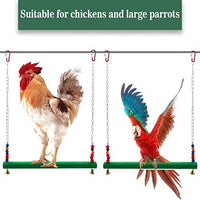 GABraden - Columpio de pollo natural esmerilado de madera colorida para gallinas, hecho a mano, juguete para pájaros, loros, gallinas, guacamayos, accesorios para gallineros - BESTMASCOTA.COM
