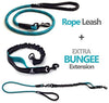 SparklyPets Heavy Duty Rope Bungee Leash for Large and Medium Dogs with Anti-Pull for Shock Absorption - No Slip Reflective Leash for Outside - BESTMASCOTA.COM