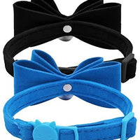 BINGPET 2Pcs Breakaway Bowtie Cat Collar with Bell - BESTMASCOTA.COM