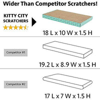 Kitty City XL Wide Premium Scratching Collection, Corrugate Cat Scratchers 2 Pieces, Cat Scratching Toy - BESTMASCOTA.COM