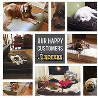 KOPEKS - Orthopedic Memory Foam Dog Bed With Pillow and Waterproof Liner & Anti-Slip Bottom - BESTMASCOTA.COM
