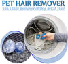 Removedor de pelo para ropa de mascotas, depilación para ropa de pelo limpiador para pelo de perro, pelo de gato y todas las mascotas. Elimina el pelo en secadora, limpiador de pelo lavable, herramienta de eliminación de pelusa adhesiva reutilizable (azul - BESTMASCOTA.COM