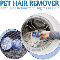 Removedor de pelo para ropa de mascotas, depilación para ropa de pelo limpiador para pelo de perro, pelo de gato y todas las mascotas. Elimina el pelo en secadora, limpiador de pelo lavable, herramienta de eliminación de pelusa adhesiva reutilizable (azul - BESTMASCOTA.COM