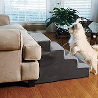 Dallas Manufacturing Co. Escalones para mascotas estilo decoración para el hogar, Gris - BESTMASCOTA.COM