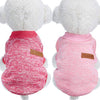 Satinior - 2 piezas de ropa para mascotas de invierno para cachorro clásico cálido abrigo de invierno para cachorro de punto ropa - BESTMASCOTA.COM