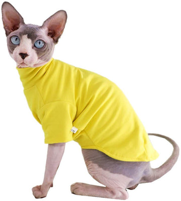 Sphynx - Ropa de invierno para gato, gruesa, de algodón, de doble capa, para mascotas, jersey, camisetas con mangas, pijamas para gatos y perros pequeños - BESTMASCOTA.COM