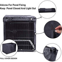Avanigo - Funda para jaula de perro de 24 36 42 48 pulgadas de metal, jaula de alambre para perros, interior y exterior, duradera, impermeable - BESTMASCOTA.COM