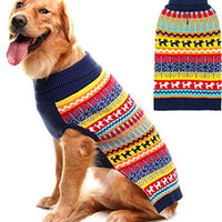 Mihachi – Sudadera para perro, ropa de abrigo de invierno con rayas coloridas para clima frío - BESTMASCOTA.COM