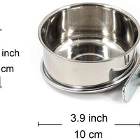 Comedero para semillas de pájaros, para mascotas, de acero inoxidable, con soporte de abrazadera para loros medianos y grandes, conos solares, caique, cacatúa, gris africano, macaws, Amazon - BESTMASCOTA.COM