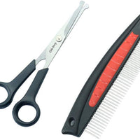 Chibuy Tijeras profesionales de aseo para mascotas con punta redonda de acero inoxidable cortador de ojos para perros y gatos, herramienta de aseo profesional, tamaño 6.70 pulgadas x 2.6 pulgadas x 0.43 pulgadas - BESTMASCOTA.COM