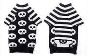 nacoco Pet jerséis Sweater Cráneo de esqueleto, color blanco y negro Jersey el gato perro ropa mascota ropa Little Puppy Dog – Sudaderas - BESTMASCOTA.COM