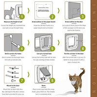 Enjoying Cat Door Cat Flap Door Small Dog Breed Door Window - BESTMASCOTA.COM