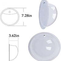 Kathson - Cuenco de pescado de acrílico para colgar en el acuario o en la pared (7.3 in) - BESTMASCOTA.COM