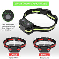 Zeonetak collar de corteza en spray para entrenamiento de perro, Citronella Control Stop ladrando collar para perros pequeño, mediano, grande, ajustable, recargable, impermeable, sin golpes y humanos - BESTMASCOTA.COM