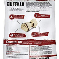 Buffalo Gama de cuero crudo, bocadillos para perros | saludables, alimentados con hierba, Buffalo Jerky crudo, escondite masticables | sabor ahumado de nogal - BESTMASCOTA.COM