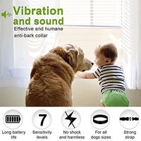 Collar para perro sin ladridos con detección inteligente de vibración y golpes inofensivos – Dispositivo recargable antiladridos para perros pequeños, medianos y grandes - BESTMASCOTA.COM