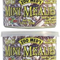 Zoo Med 2 Pack of Can O Mini Mealies Pet Food, 1.2 Ounces Per Can - BESTMASCOTA.COM