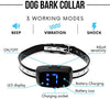 FIG TRADERS Collar de corteza para perro 2019 con pantalla LED, 7 niveles de sensibilidad e intensidad ajustables, dos modos anti ladridos recargables/resistente a la lluvia, sin ladridos para razas medianas y grandes - BESTMASCOTA.COM