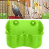 Sheens comedero de jaula de pájaros, de plástico, doble cuenco de alimentación, sin ensuciar, alimentador de agua de alimentos fijos para loros, periquitos, cacatúas, aves de corral, codornices - BESTMASCOTA.COM