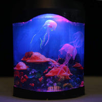 Jellyfish lámpara de lava, regalo para niños, hombres y mujeres, medusas artificiales para acuario, luz nocturna con lámpara decorativa que cambia de color - BESTMASCOTA.COM