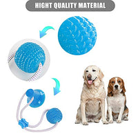 Feeke Juguete para morder molar para mascotas, cuerda interactiva multifunción, juguete de goma para masticar con ventosa, herramienta de limpieza de dientes para perros y gatos - BESTMASCOTA.COM