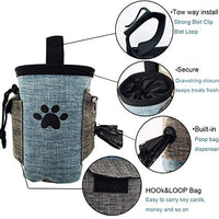 Bolsa de entrenamiento para mascotas con cinturón para mascotas Juguetes Kibble Treats Sport Running Cordón Cintura Bolsa de Caca Dispensador - BESTMASCOTA.COM