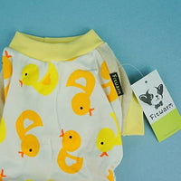 Fitwarm Cute Duck Dog Pajamas Dog Clothes Dog Jumpsuit Pet Cat Pjs - BESTMASCOTA.COM