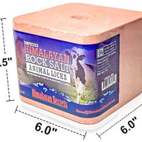 Lecho de sal del Himalaya comprimido para caballo, vaca, cabra, etc. Hecho de sal del Himalaya especialmente seleccionada de mayor calidad – Minerales distribuidos uniformemente – 100% puro y natural - BESTMASCOTA.COM