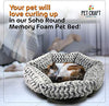 Pet Craft Supply Co. Espuma viscoelástica redonda lavable a máquina, cómoda y ultrasuave para todas las estaciones, cama para gatos y perros - BESTMASCOTA.COM