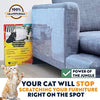 Panther Armor Protectores de muebles para gatos – 8 (ocho) – Pack – Protectores de sofá para gatos – 4 unidades XL 17 pulgadas L 12 pulgadas W + 4 unidades grande 17 pulgadas L 10 pulgadas W Cat Scratch Disterrent – Sofá esquinero Cat Scratch Repellent - BESTMASCOTA.COM