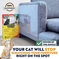 Panther Armor Protectores de muebles para gatos – 8 (ocho) – Pack – Protectores de sofá para gatos – 4 unidades XL 17 pulgadas L 12 pulgadas W + 4 unidades grande 17 pulgadas L 10 pulgadas W Cat Scratch Disterrent – Sofá esquinero Cat Scratch Repellent - BESTMASCOTA.COM