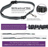 Tuff Mutt, Correa para perros, manos libres, para correr, caminar, senderismo, correa con mango doble durable, costura reflectante, 4 pies de largo, cinto ajustable en la cintura (hasta 42 pulgadas de cintura) - BESTMASCOTA.COM