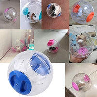 Rueda de ejercicio de hámster silenciosa de 4.7 in con aro exterior de acrílico, diseño aerodinámico, para gerbils, chinchillas y cobayas, animales pequeños - BESTMASCOTA.COM