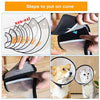 Supet Cat Cone Adjustable Pet Cone Pet Recovery Collar Comfy Pet Cone Collar Protective Collar for After Surgery Anti-Bite Lick Wound Healing Safety Practical Plastic E-Collar for Cats Puppy Rabbit - BESTMASCOTA.COM