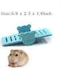 kathson Play puente hámster balancín pequeños animales, juguete de hámster para mouse y hámster enano ratones Parque infantil paquete de 2 - BESTMASCOTA.COM