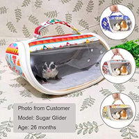 KINTOR - Bolsa de transporte para hámster, portátil, transpirable, para cobayas, erizos, ardillas, ratones, ratas, azúcar, planeadores, hurones, loros pequeños - BESTMASCOTA.COM