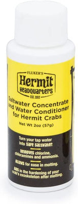 flukers Acondicionador concentrado de agua salada/agua para Hermit cangrejos, 2-Ounce - BESTMASCOTA.COM