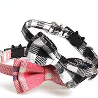 KUDES - Juego de 2 collares para gato con pajarita y campana para gatitos y algunos cachorros, ajustable de 7.8 a 10.5 pulgadas - BESTMASCOTA.COM