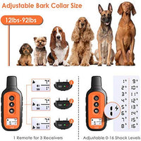 Dog Training Collar, Waterproof and Rechargeable Shock Collar for Dogs w/3 Training Modes, Up to 1600Ft Remote Range, Adjustable Collar Strap for Small Medium Large Dog, All Breeds - BESTMASCOTA.COM